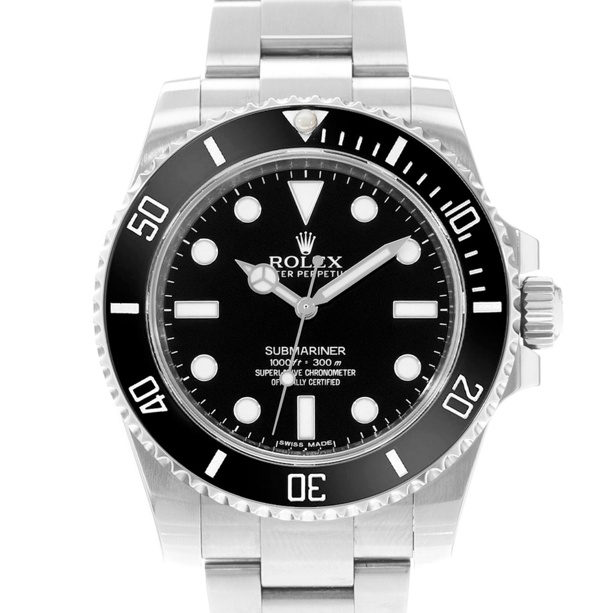 Rolex Submariner No Date 114060 Black Dial 40