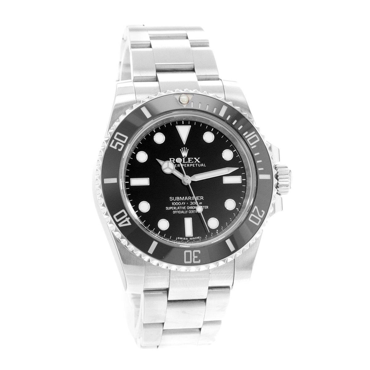 Rolex Submariner No Date 114060 Black Dial 40