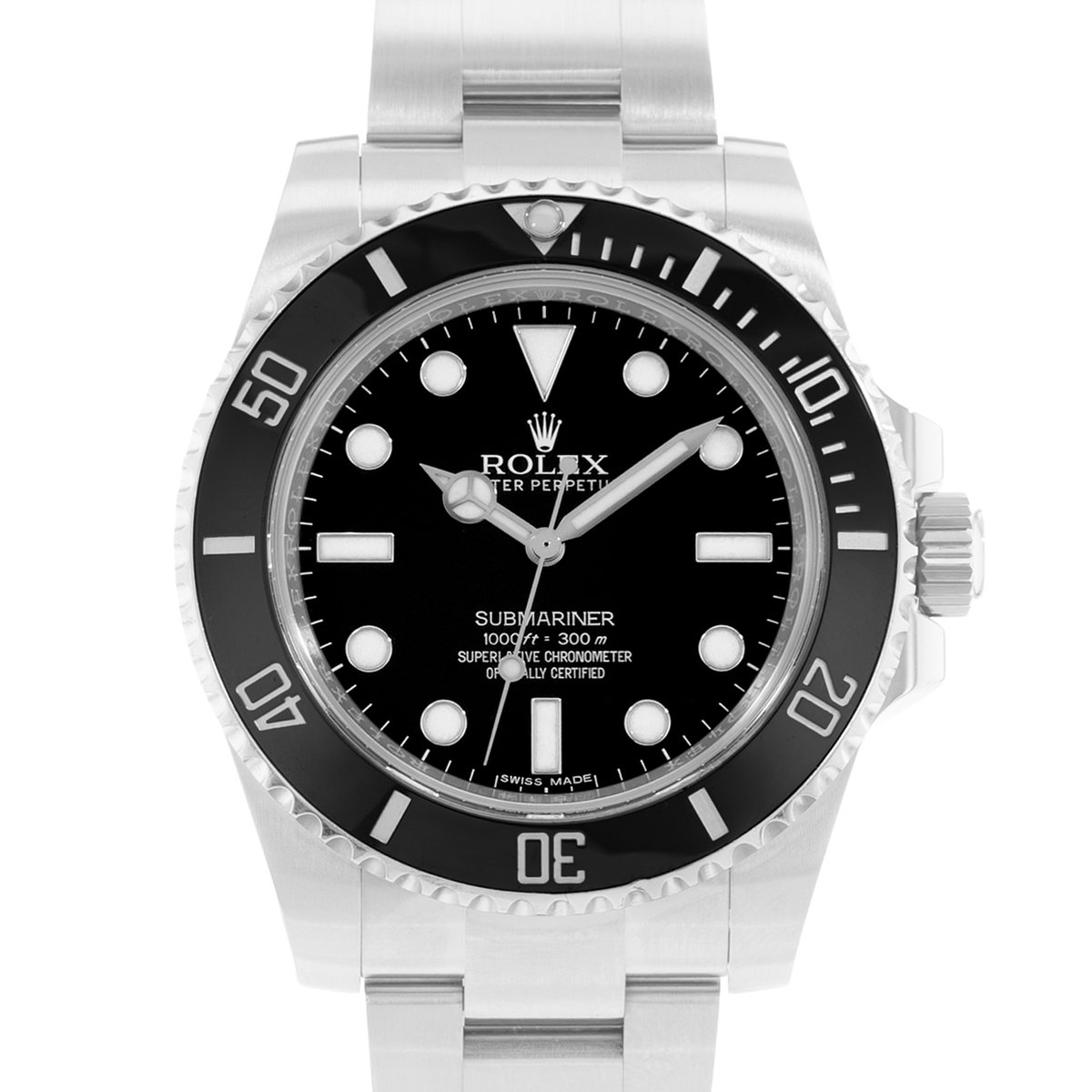 Rolex Submariner No Date 114060 Black Dial 40