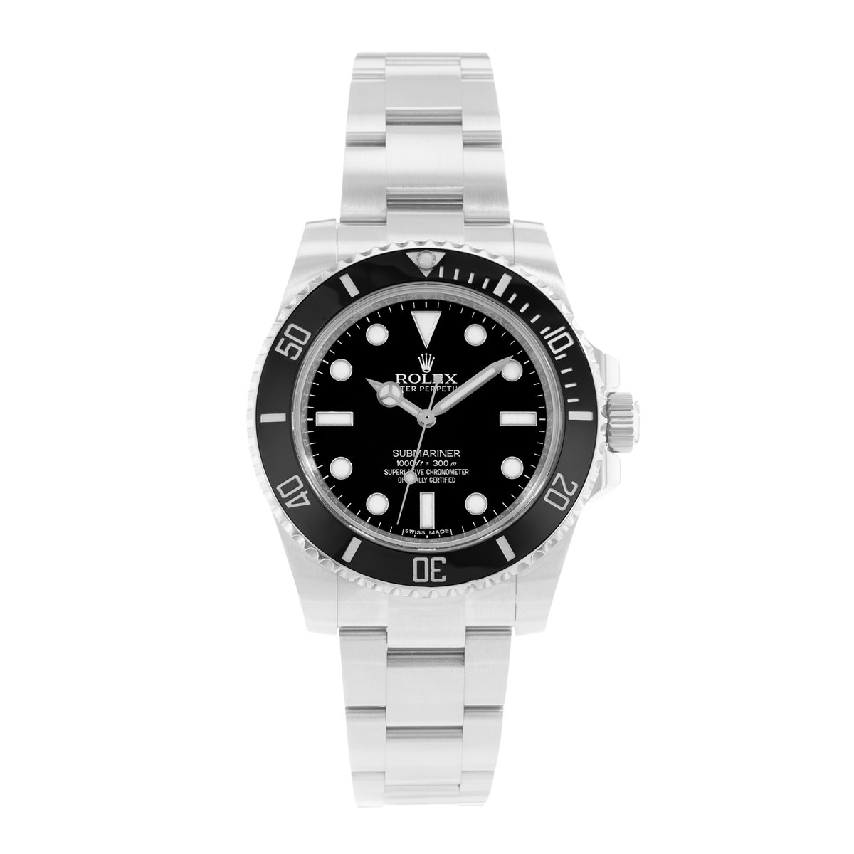 Rolex Submariner No Date 114060 Black Dial 40