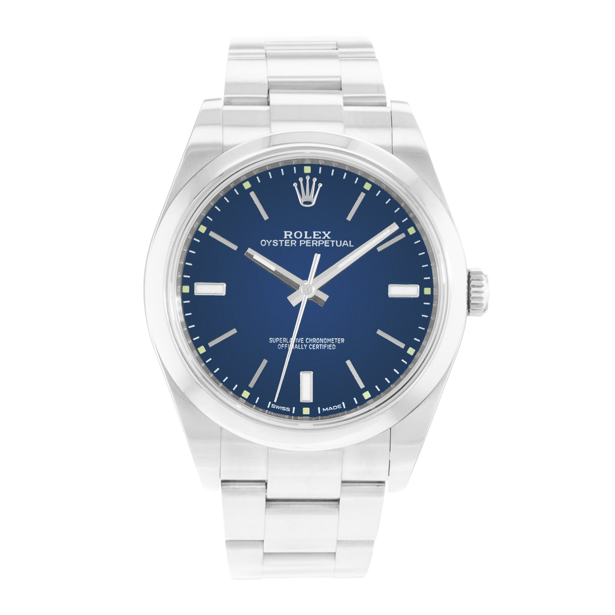 Rolex Oyster Perpetual 39 114300 Blue Dial 39