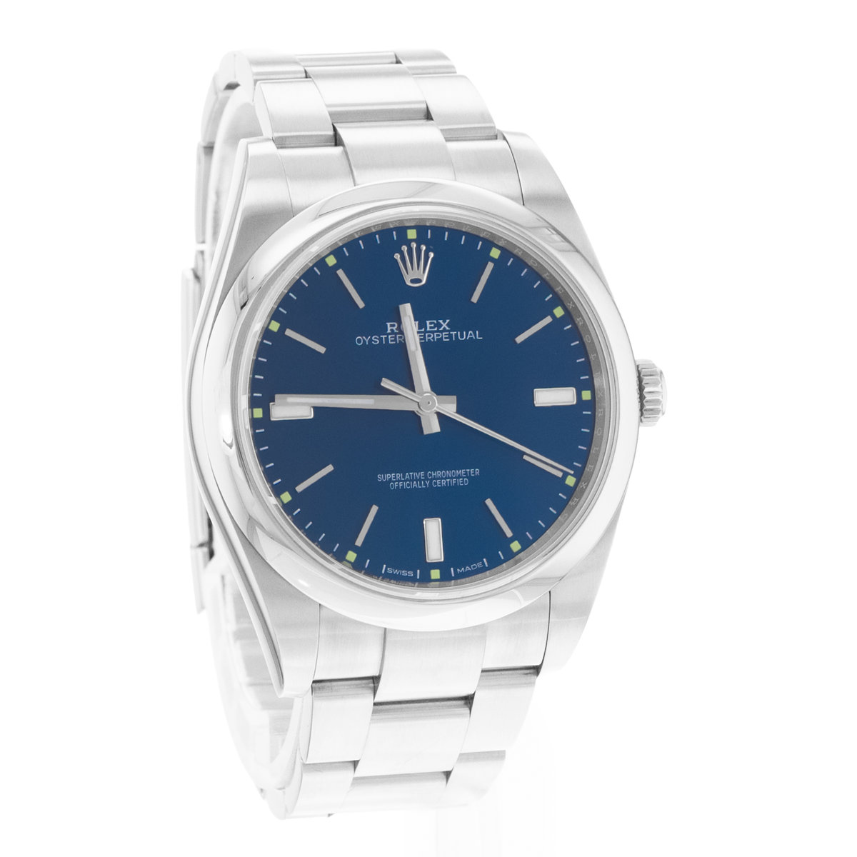 Rolex Oyster Perpetual 39 114300 Blue Dial 39