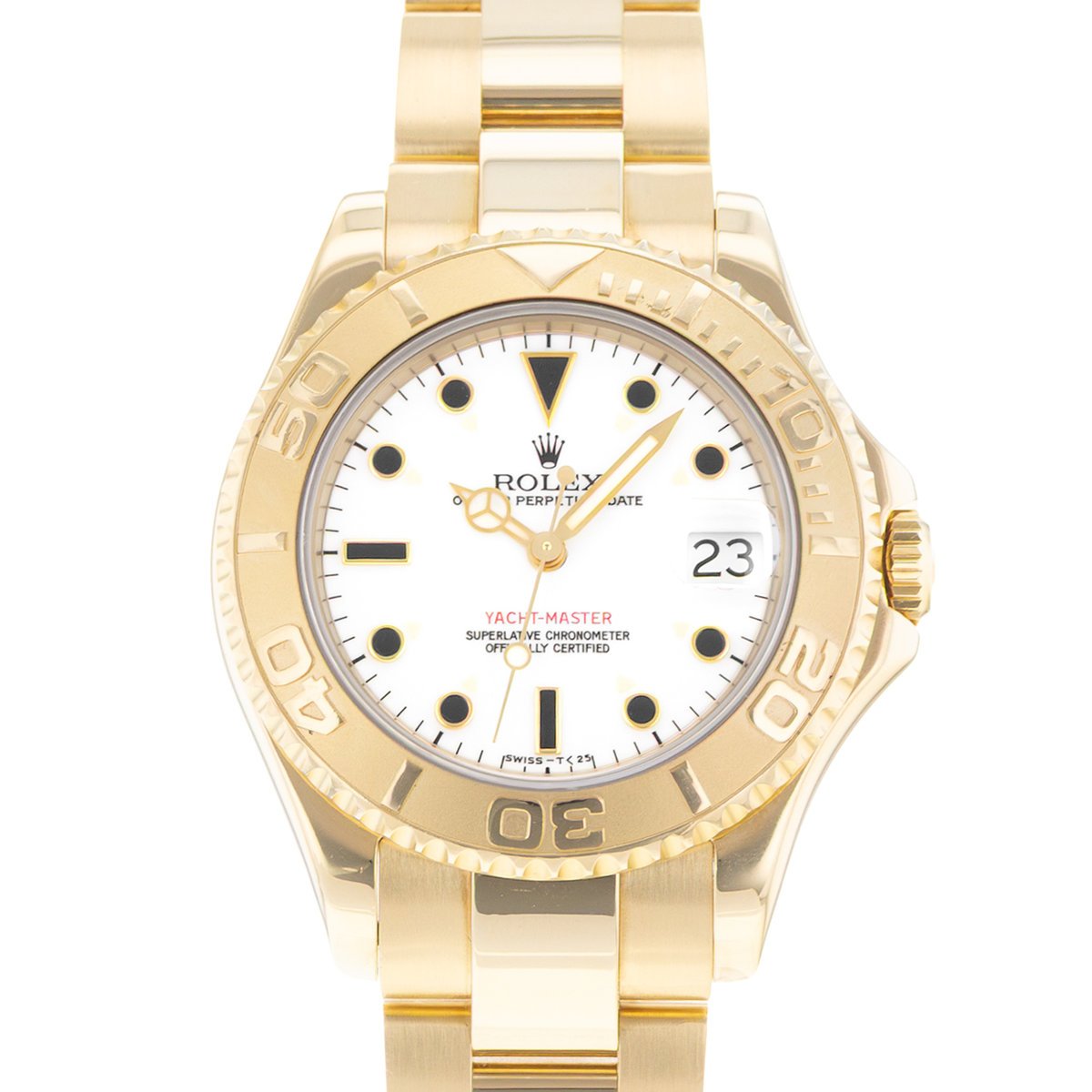Rolex Yacht-Master 35 68628 White Dial 35