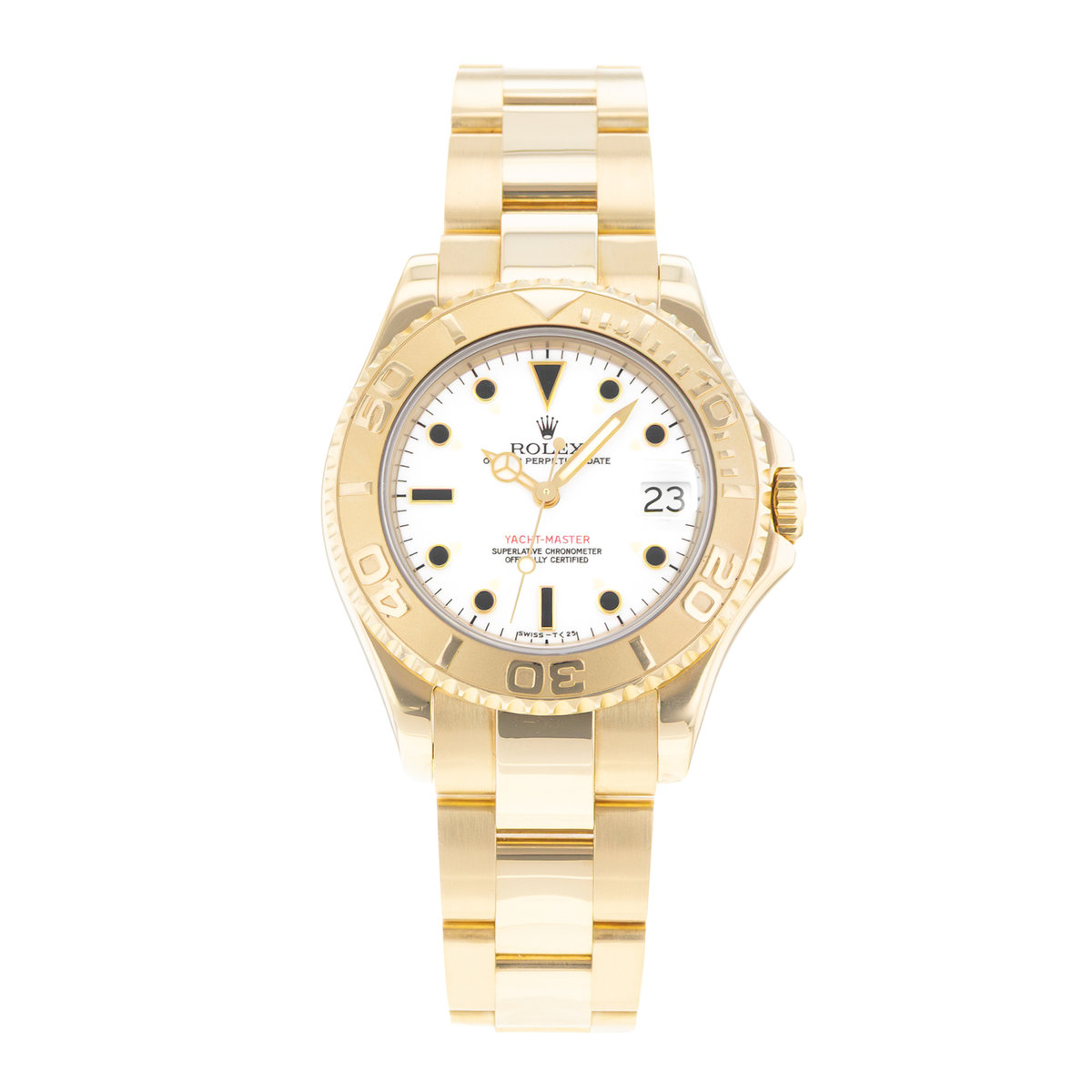 Rolex Yacht-Master 35 68628 White Dial 35