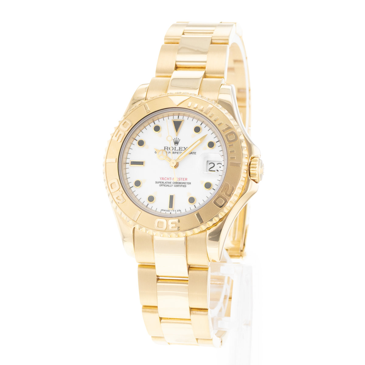 Rolex Yacht-Master 35 68628 White Dial 35