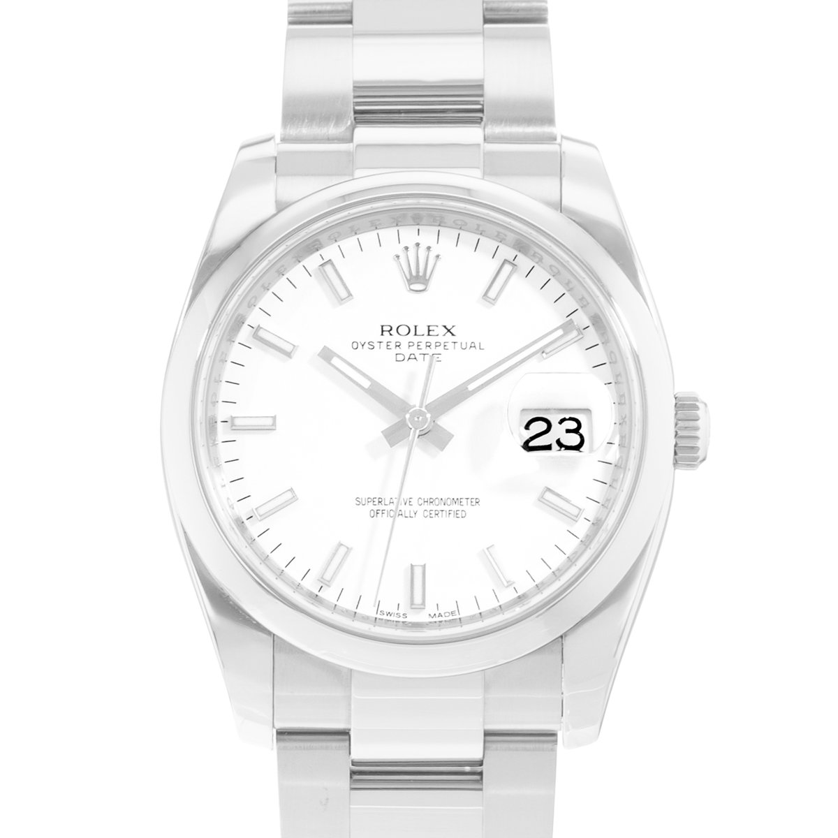 Rolex Oyster Perpetual 34 115200 Silver Dial 34