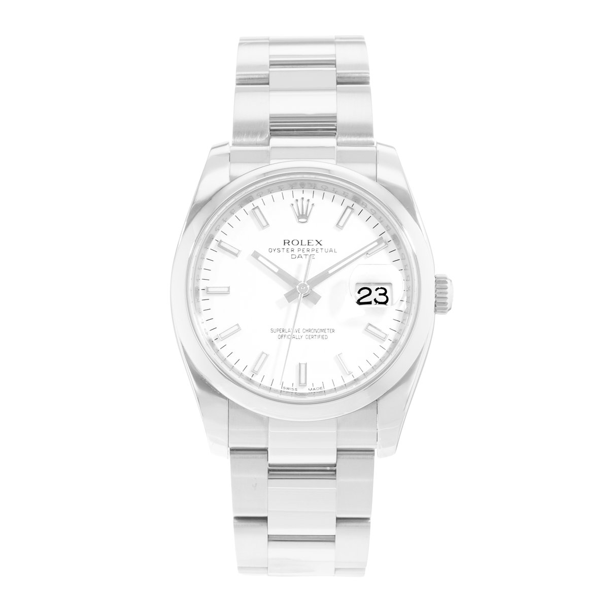 Rolex Oyster Perpetual 34 115200 Silver Dial 34