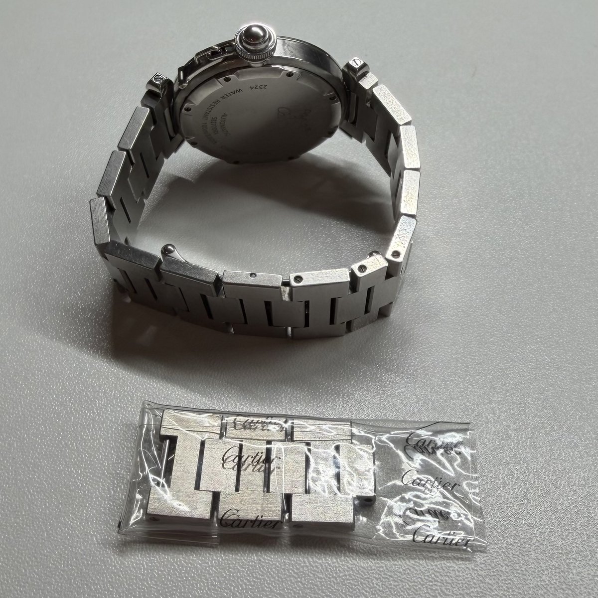 Cartier Pasha C W31074M7 2324 White Dial 35