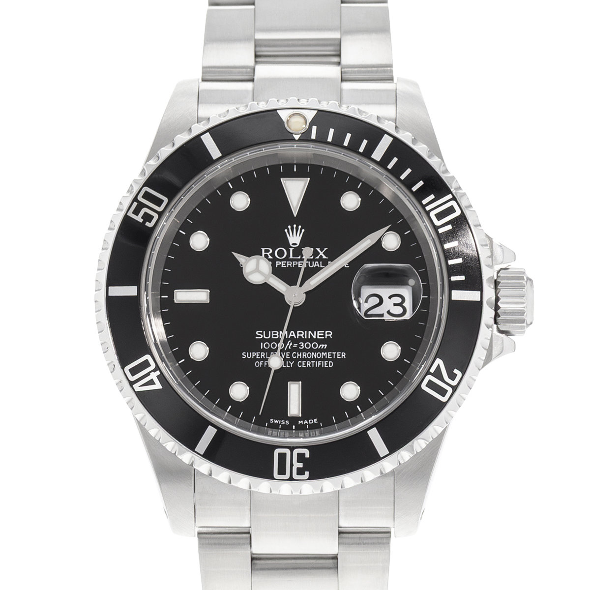 Rolex Submariner Date 16610 Black Dial 40