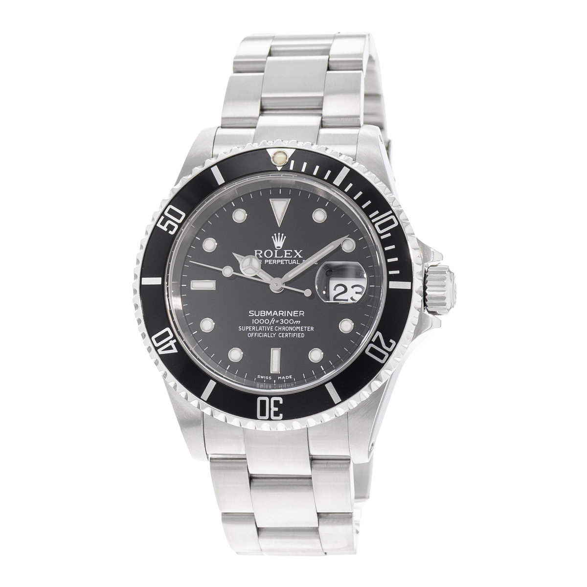 Rolex Submariner Date 16610 Black Dial 40