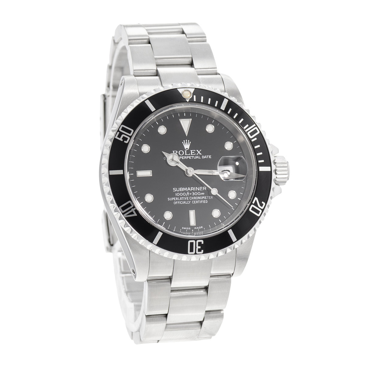 Rolex Submariner Date 16610 Black Dial 40