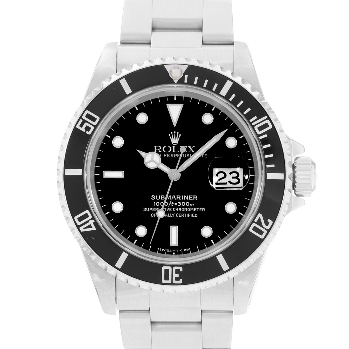 Rolex Submariner Date 16610 Black Dial 40