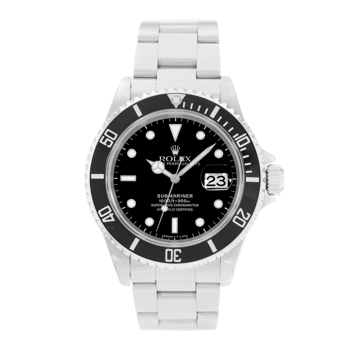 Rolex Submariner Date 16610 Black Dial 40
