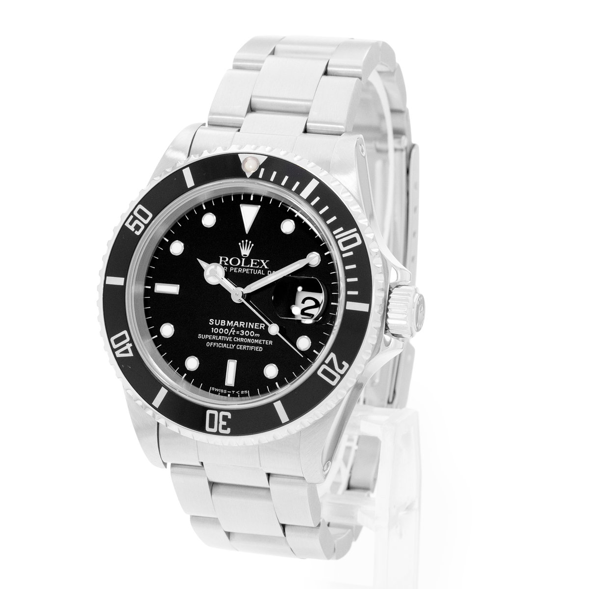 Rolex Submariner Date 16610 Black Dial 40