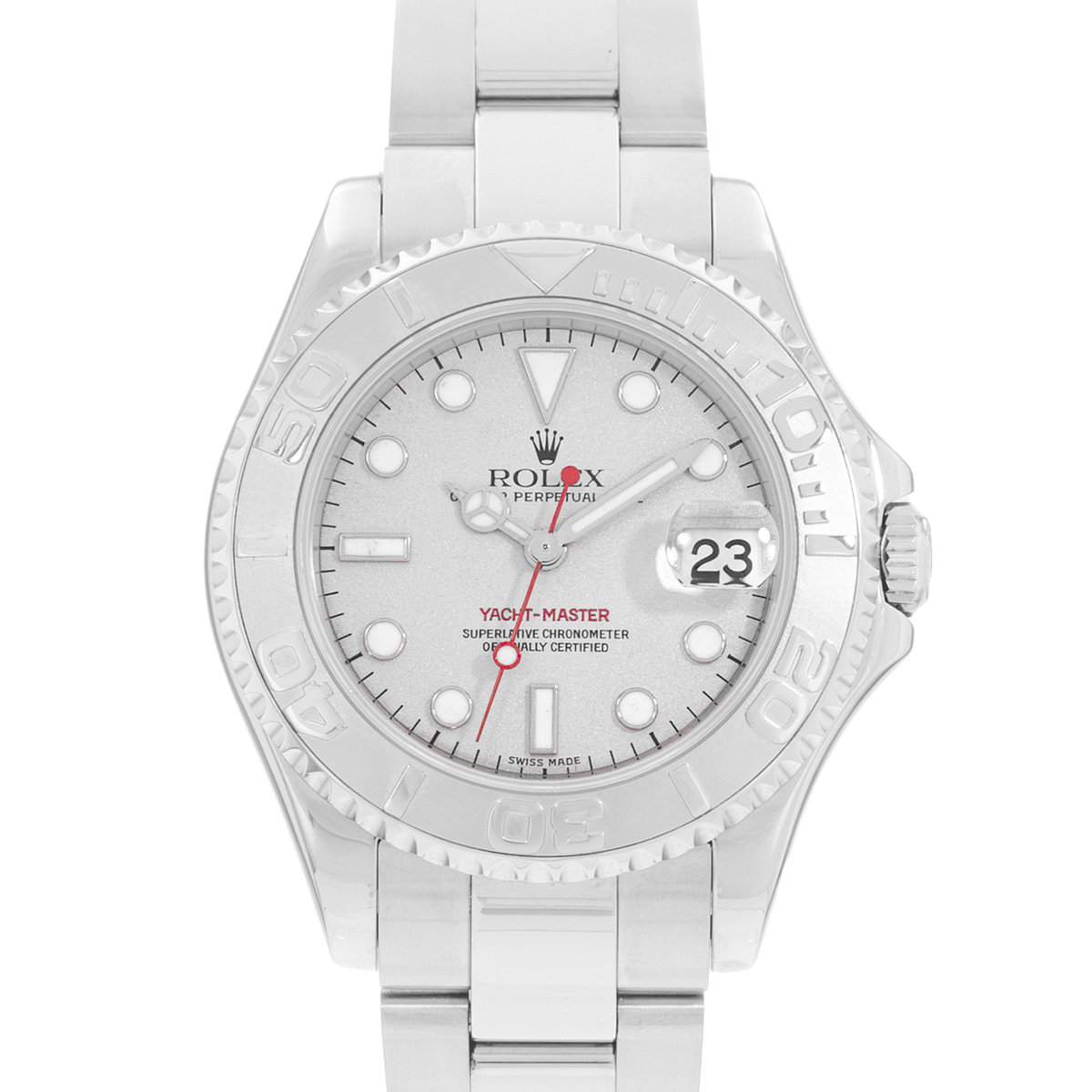 Rolex Yacht-Master 35 168622 Silver Dial 35