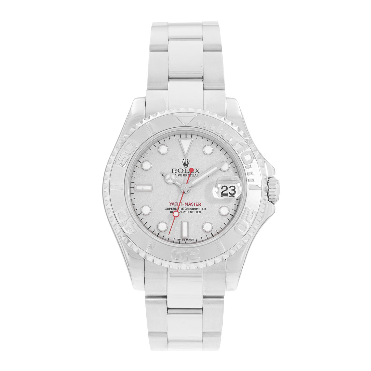 Rolex Yacht-Master 35 168622 Silver Dial 35