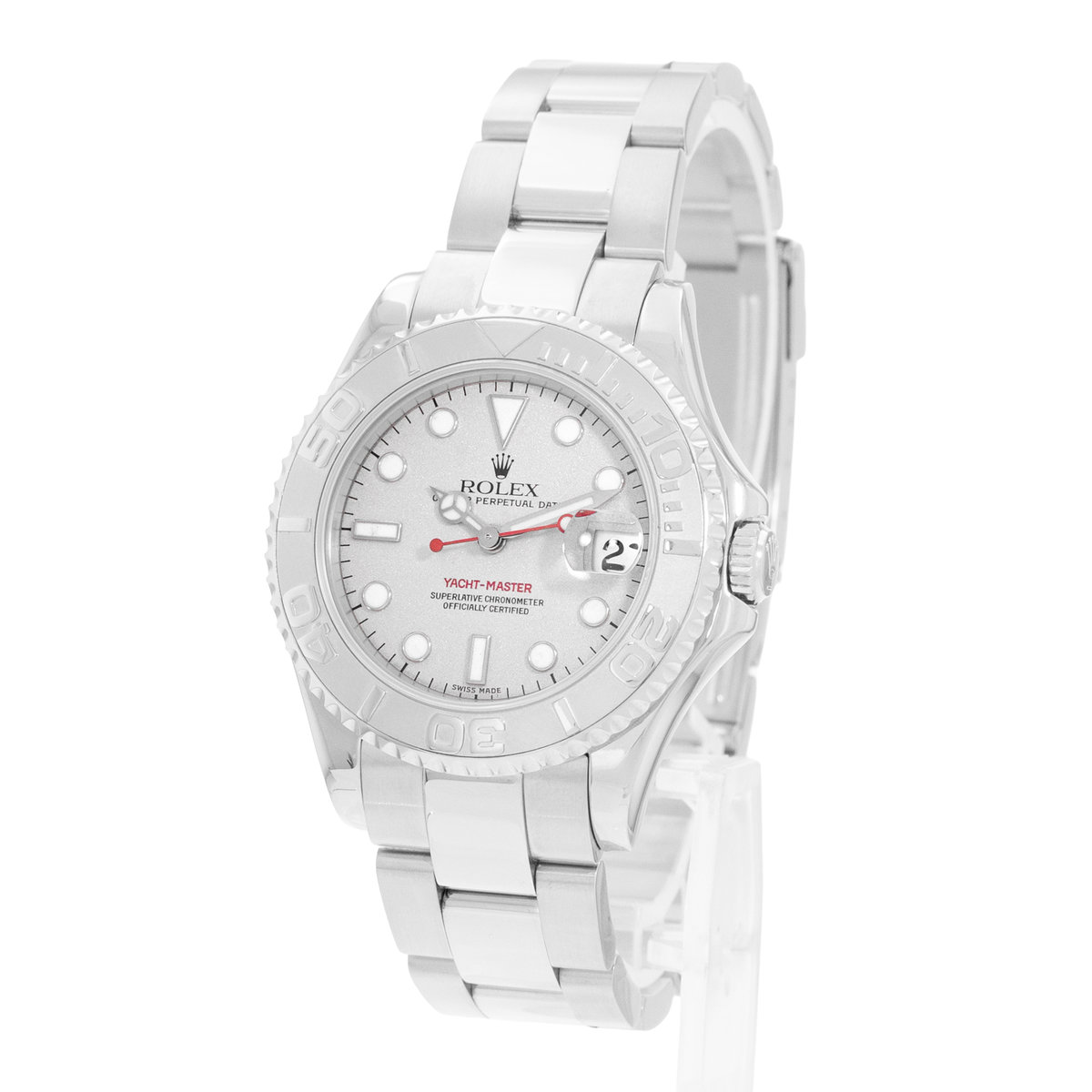 Rolex Yacht-Master 35 168622 Silver Dial 35