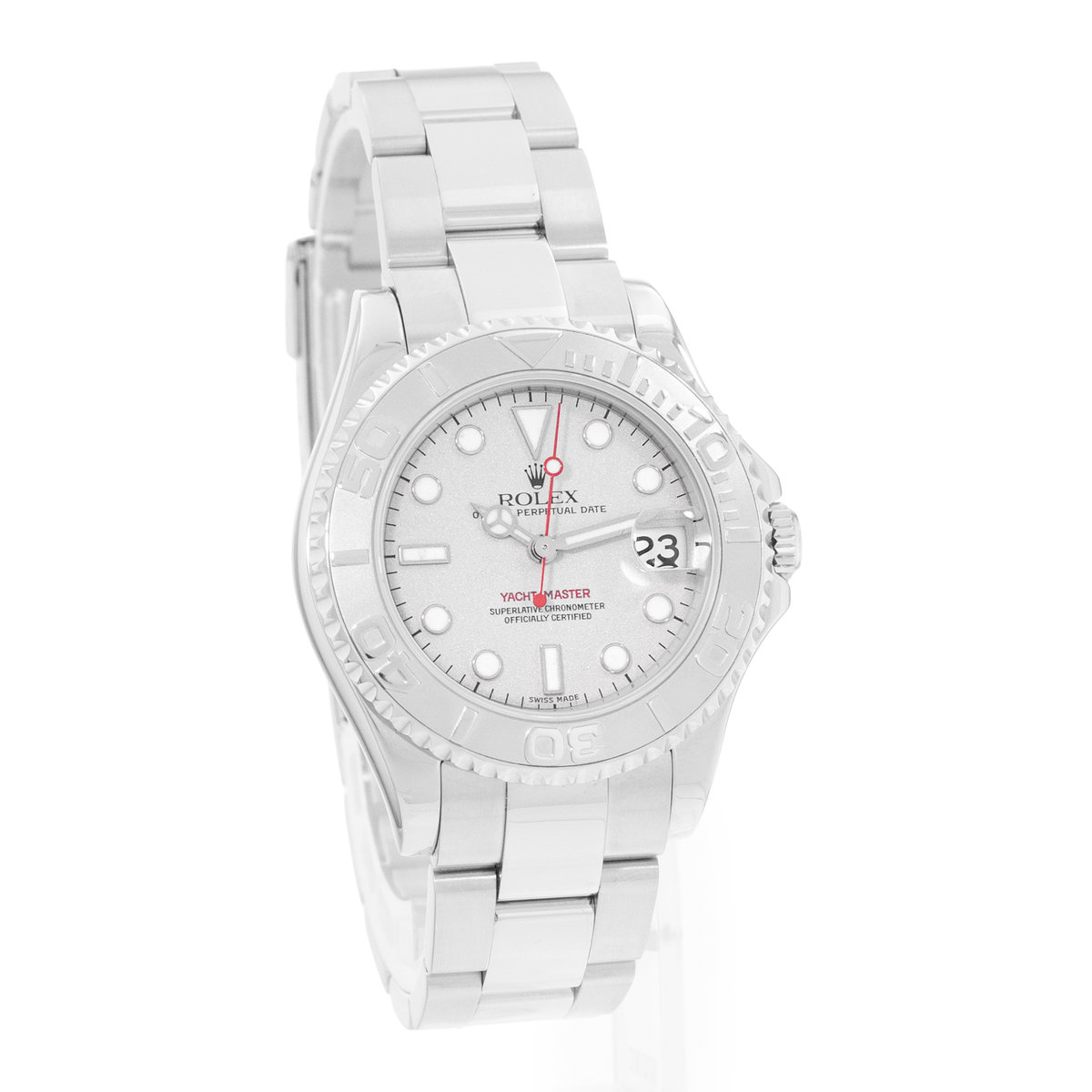 Rolex Yacht-Master 35 168622 Silver Dial 35
