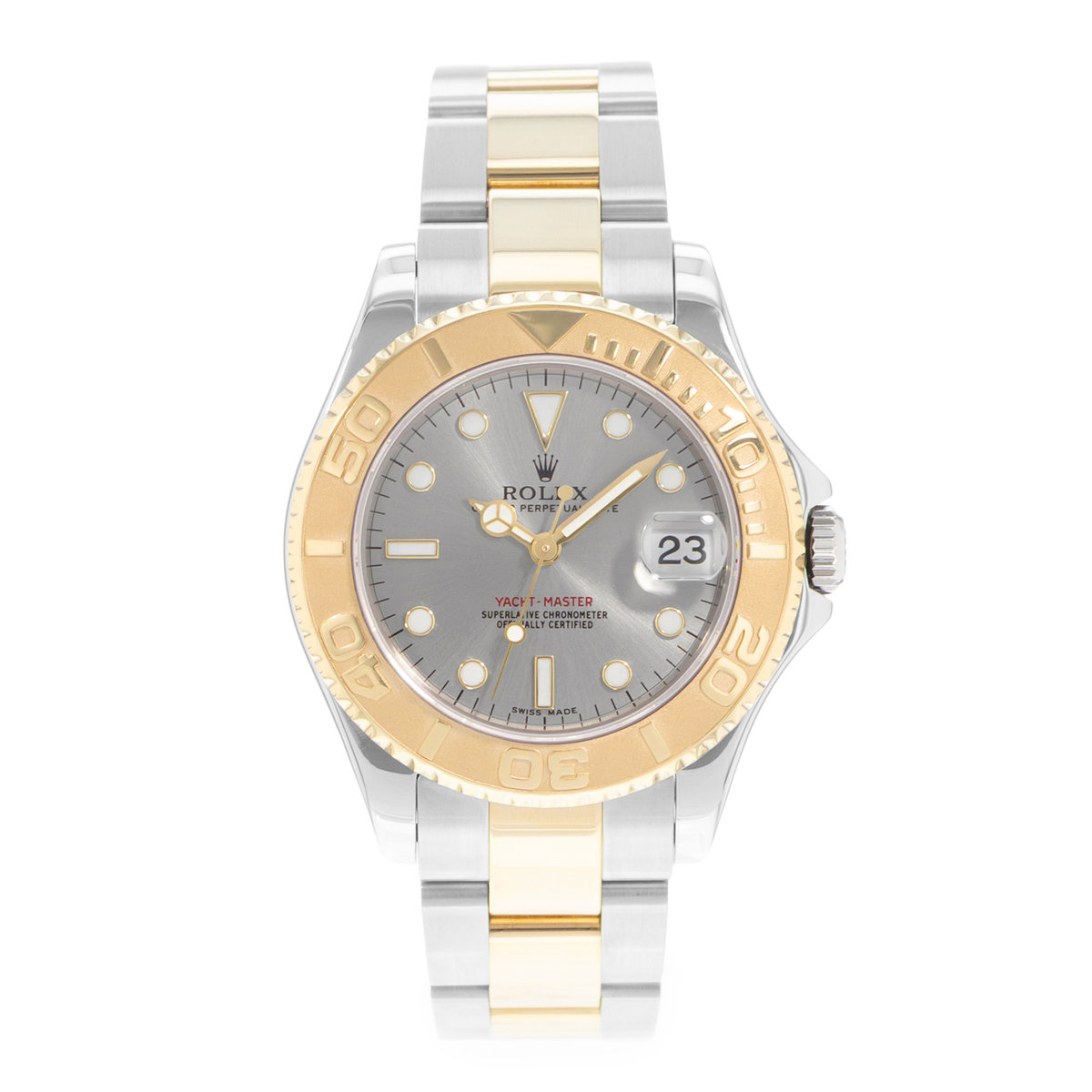 Rolex Yacht-Master 35 168623 Silver Dial 35