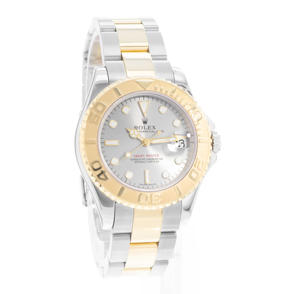Rolex Yacht-Master 35 168623 Silver Dial 35