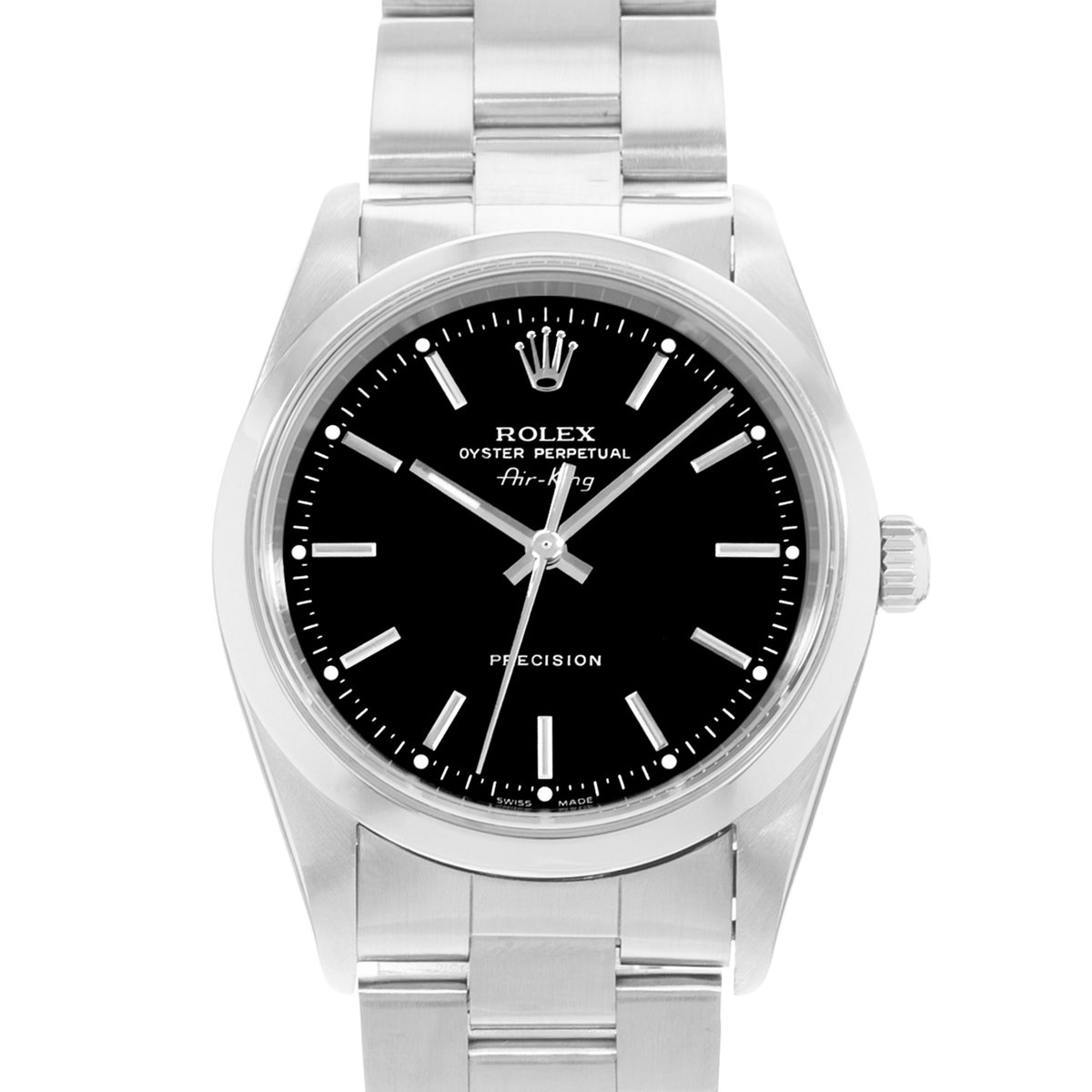 Rolex Air King 34 14000 Black Dial 34