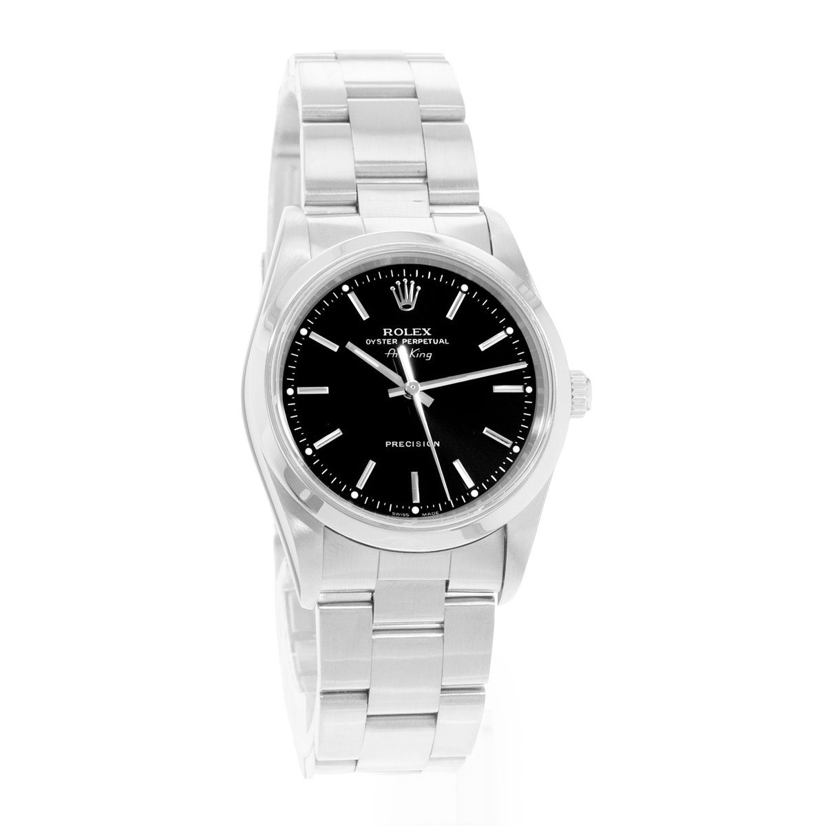 Rolex Air King 34 14000 Black Dial 34