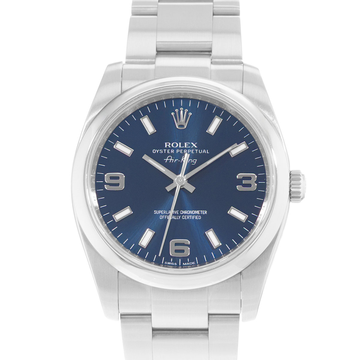 Rolex Oyster Perpetual 34 114200 Blue Dial 34