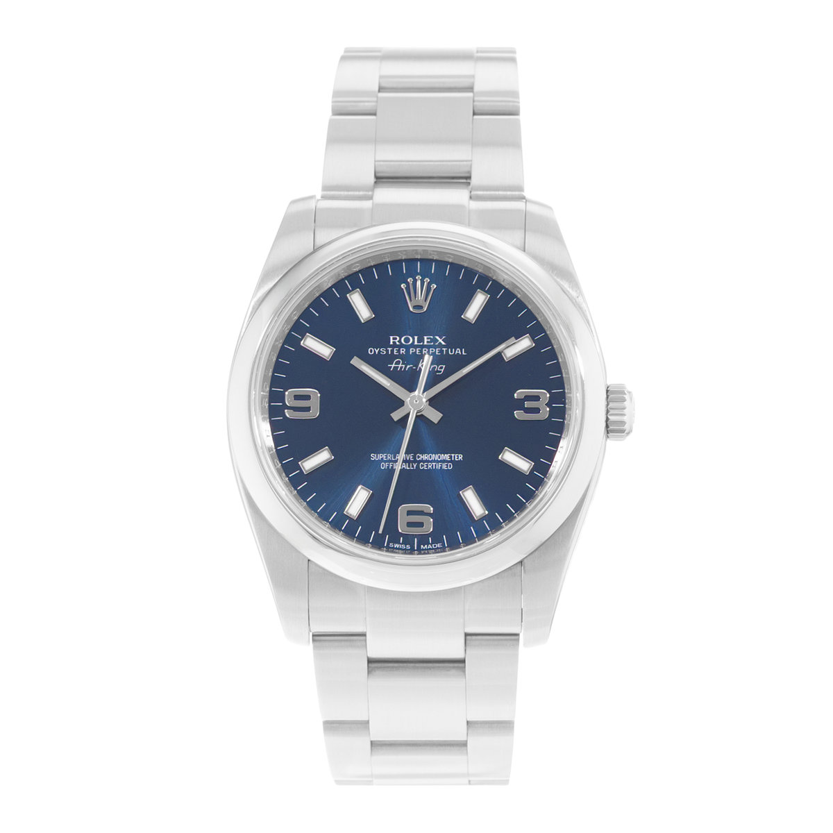 Rolex Oyster Perpetual 34 114200 Blue Dial 34