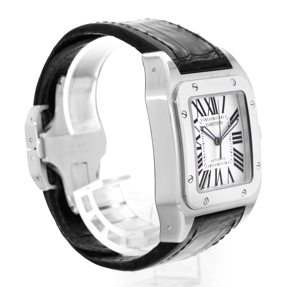 Cartier Santos 100 W20073X8 2656 Silver Dial 41