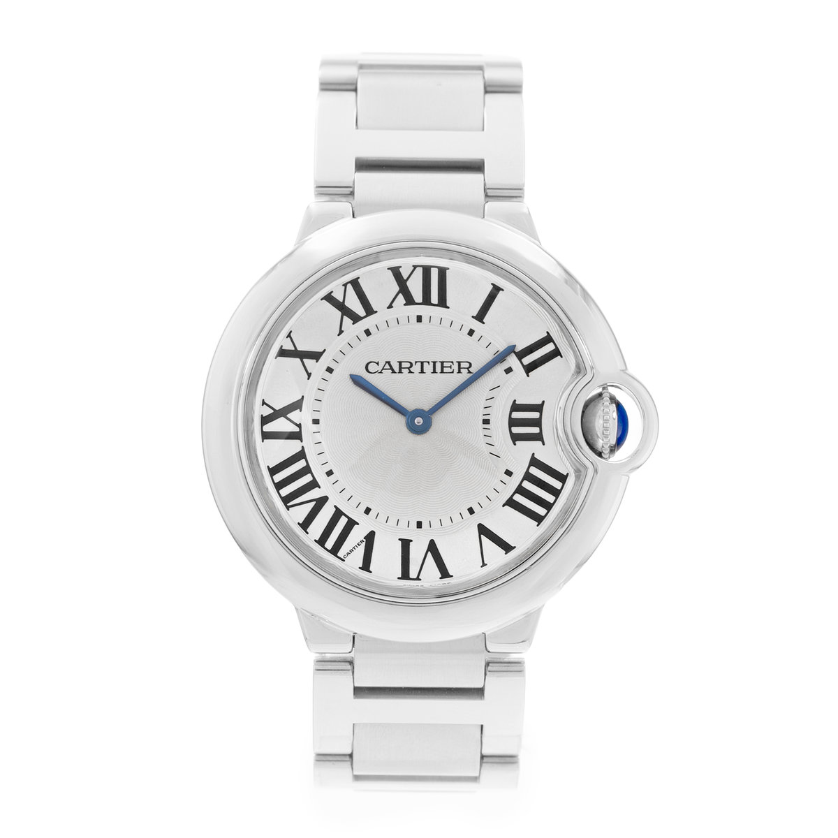 Cartier Ballon Bleu 36mm W69011Z4 3005 Silver Dial 36