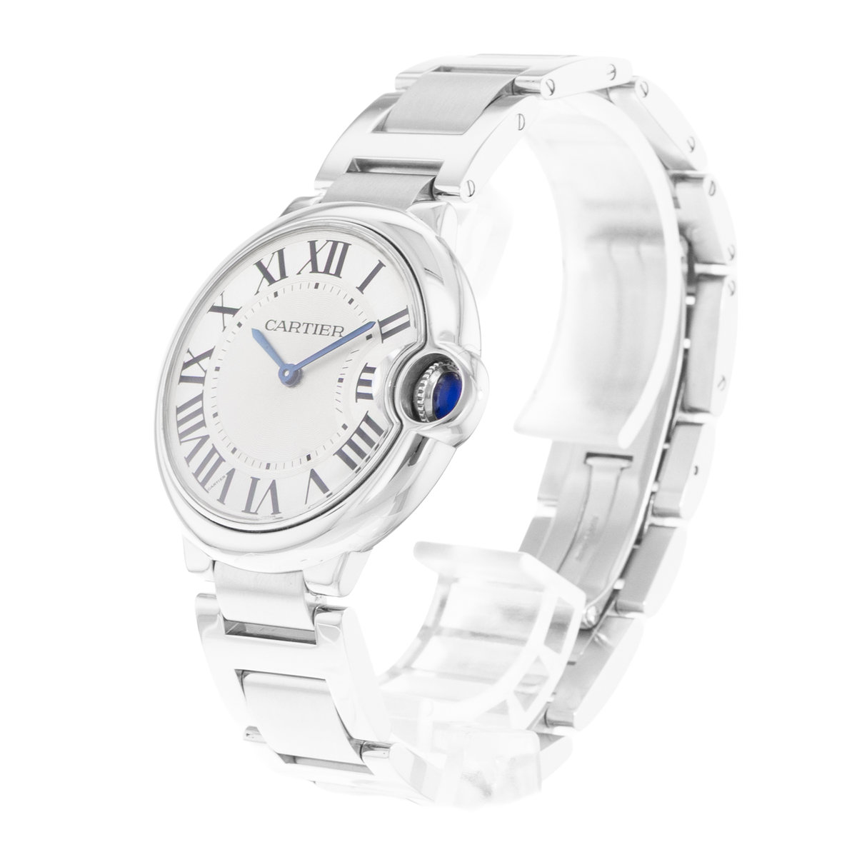 Cartier Ballon Bleu 36mm W69011Z4 3005 Silver Dial 36