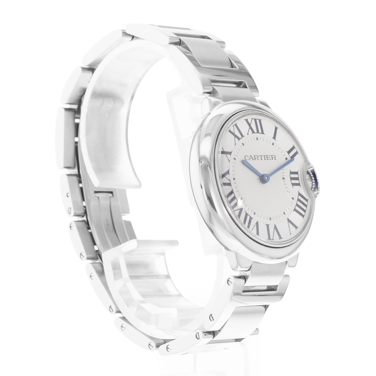Cartier Ballon Bleu 36mm W69011Z4 3005 Silver Dial 36