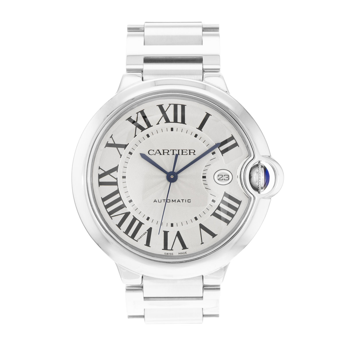 Cartier Ballon Bleu 42mm W69012Z4 3001 Silver Dial 43