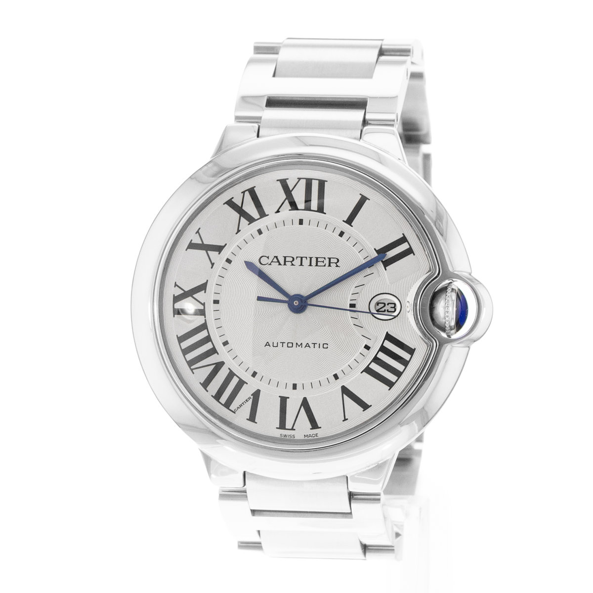 Cartier Ballon Bleu 42mm W69012Z4 3001 Silver Dial 43