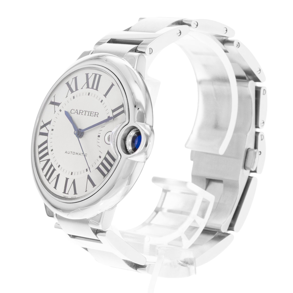 Cartier Ballon Bleu 42mm W69012Z4 3001 Silver Dial 43