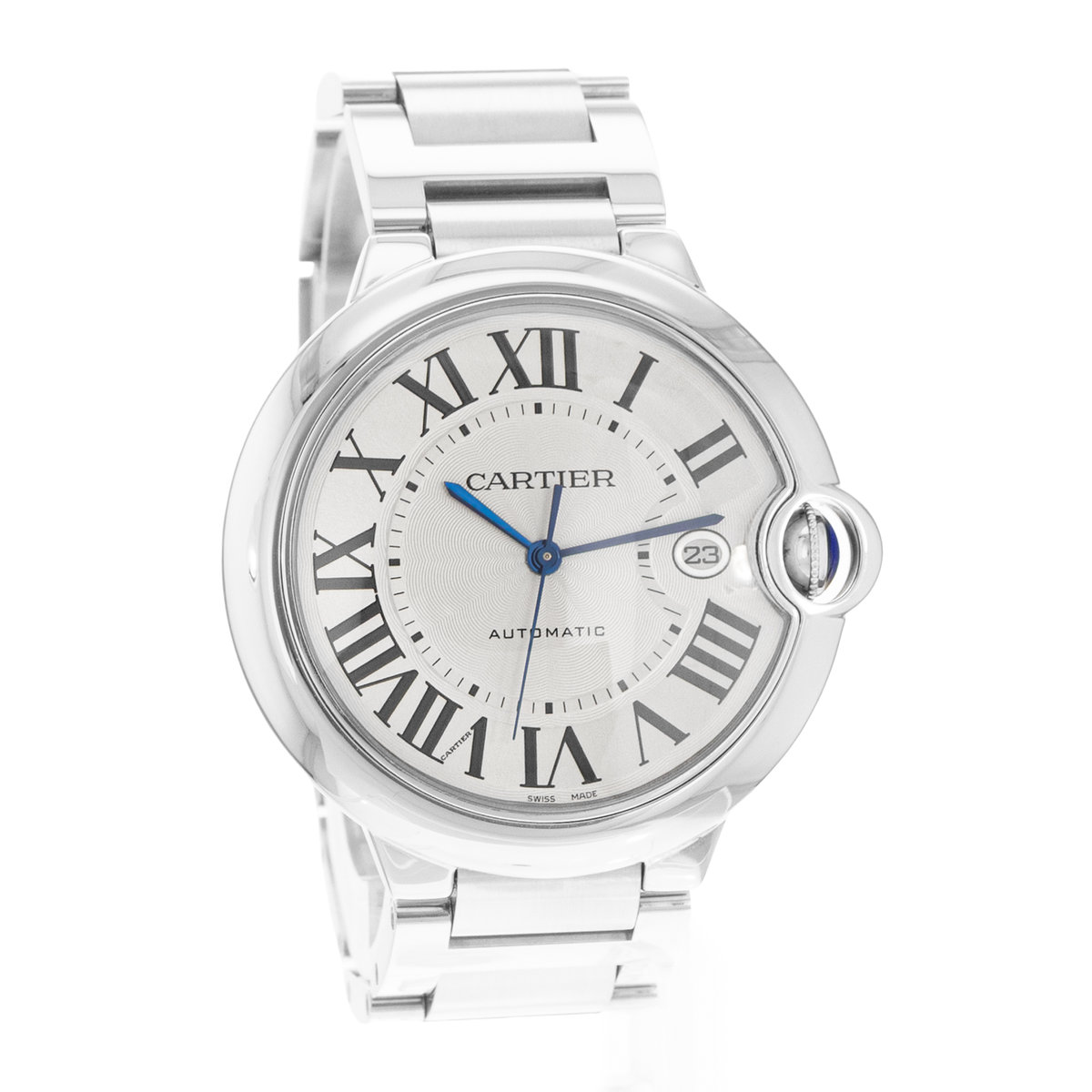 Cartier Ballon Bleu 42mm W69012Z4 3001 Silver Dial 43