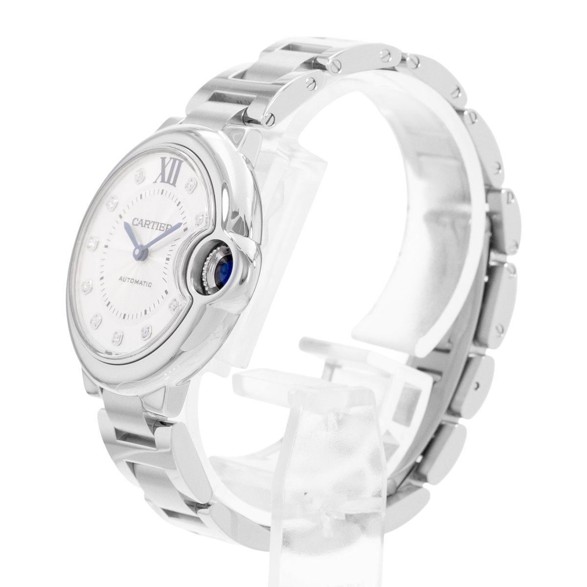 Cartier Ballon Bleu 33mm WE902074 2489 Silver Dial 33