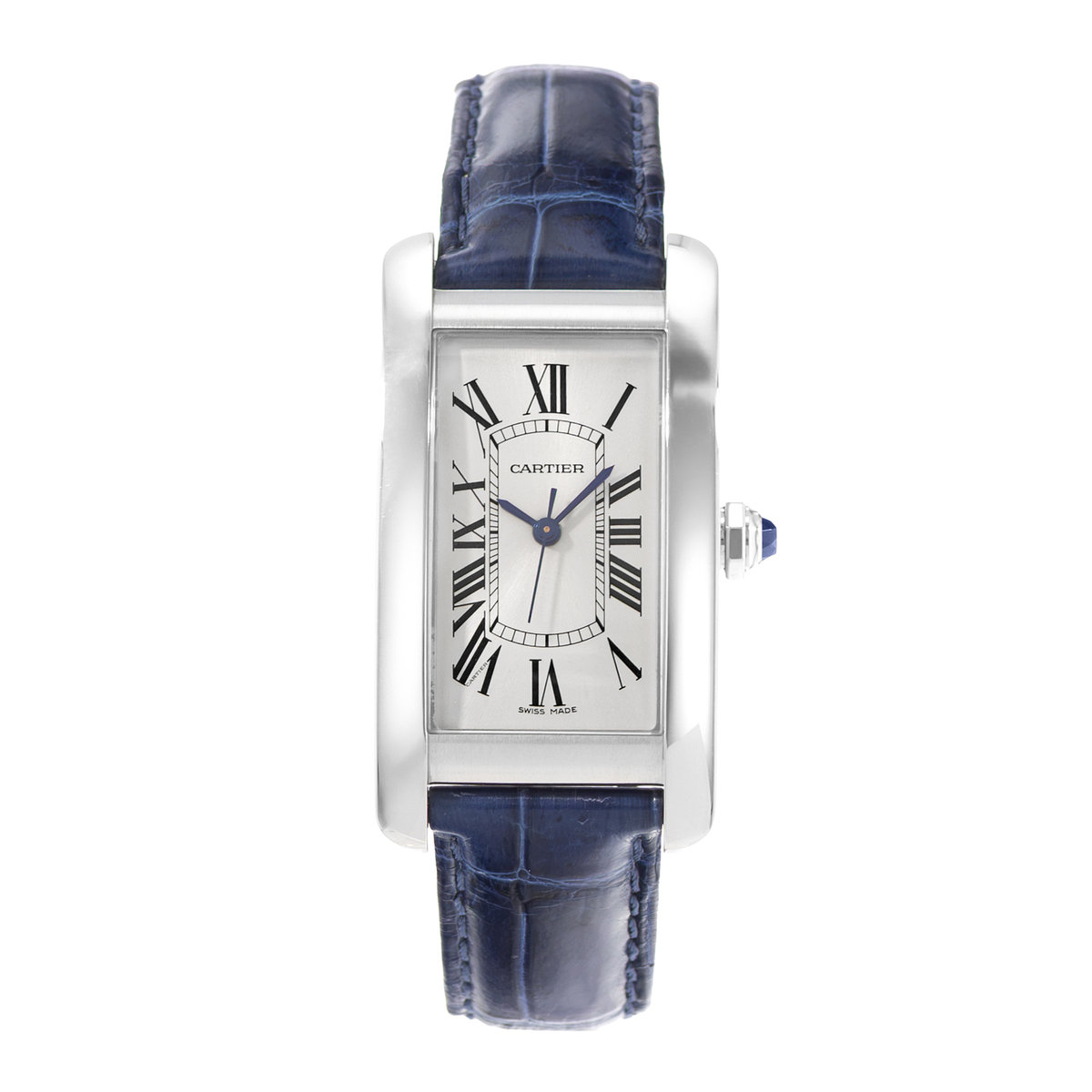 Cartier Tank Americaine WSTA0017 3971 Silver Dial 22