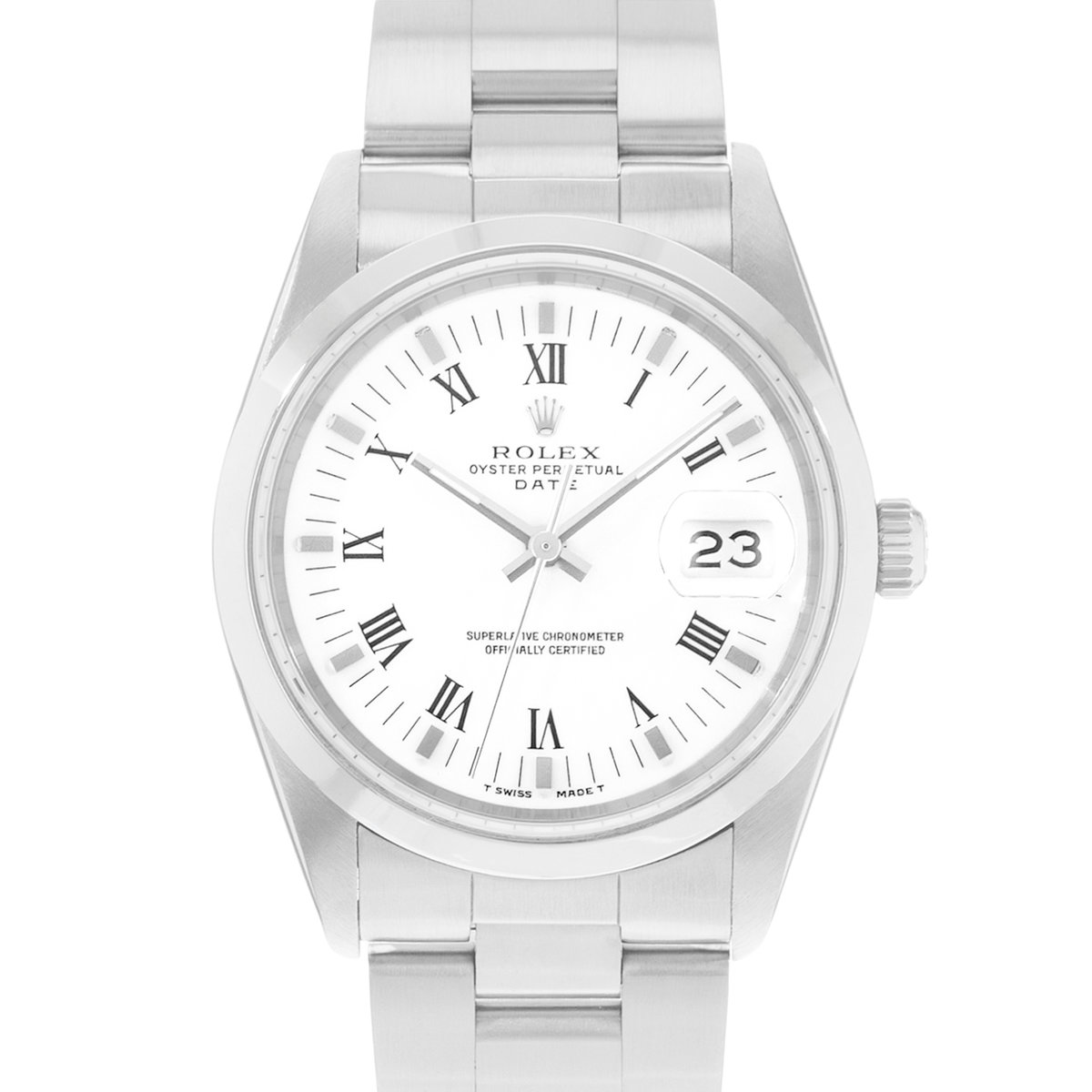 Rolex Oyster Perpetual 34 15200 White Dial 34