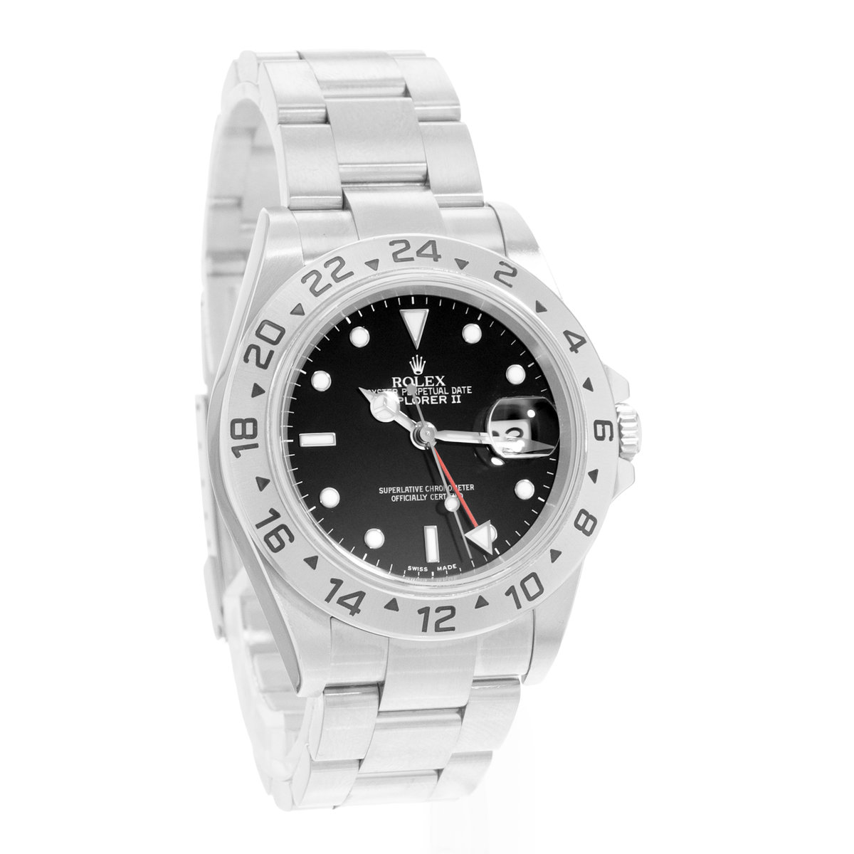 Rolex Explorer II 16570 Black Dial 40