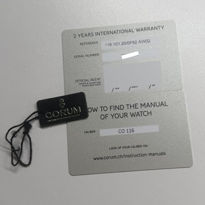 Corum Admiral 116.101.20/0F62 AW02 NA Dial 45