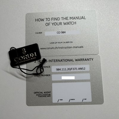 Corum Admiral 984.111.20/F371 AN52 NA Dial 42
